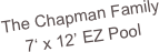 The Chapman Family
7‘ x 12’ EZ Pool