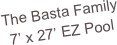 The Basta Family
7’ x 27’ EZ Pool
