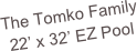 The Tomko Family
22’ x 32’ EZ Pool