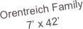 Orentreich Family
7’ x 42’